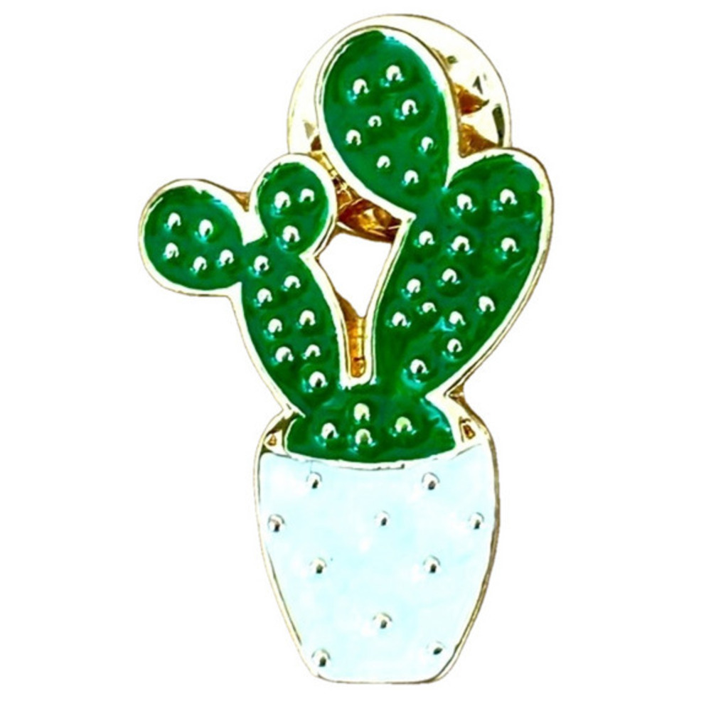 Hard Times Cactus Plant Unisex Enamel Pin